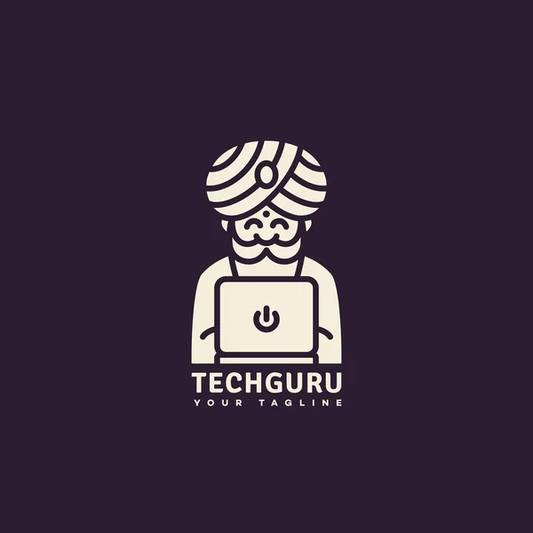 Logo des Tech-Gurus — Stockvektor