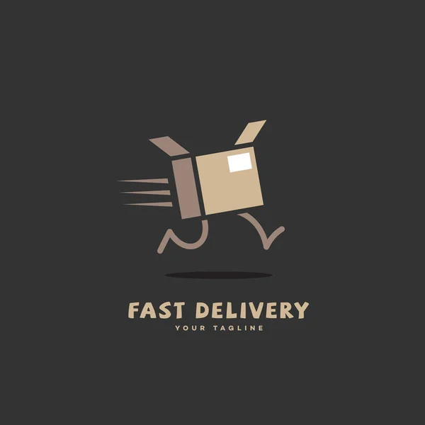 Logotipo de entrega rápida — Vetor de Stock