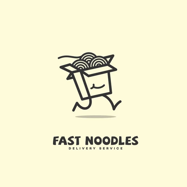 Logo de fideos rápidos — Archivo Imágenes Vectoriales
