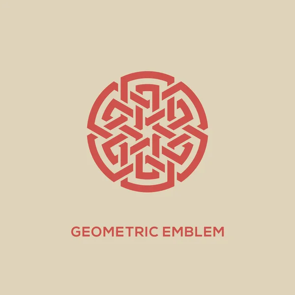 Geometrický symbol šablona — Stockový vektor