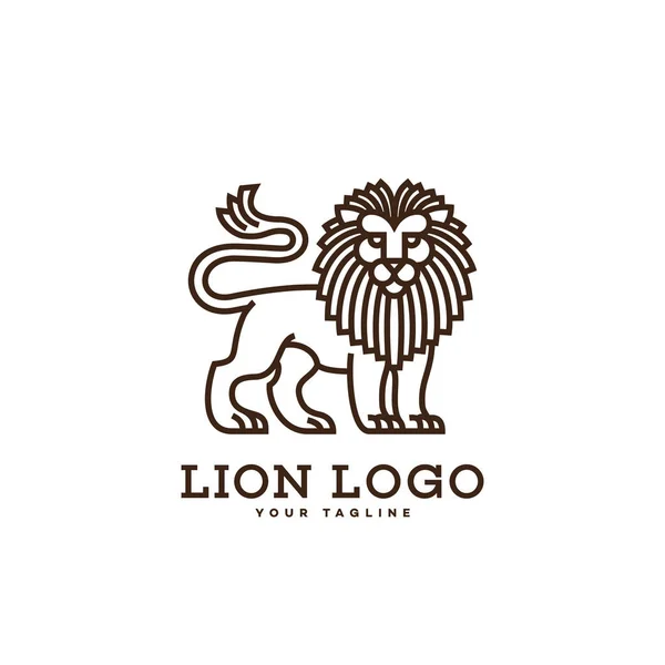 Plantilla de logotipo León — Vector de stock