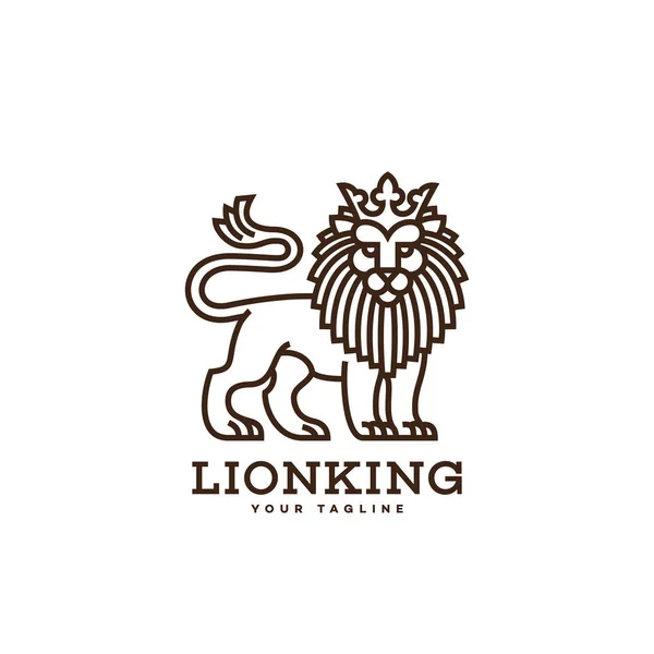 Modèle de logo de lion — Image vectorielle