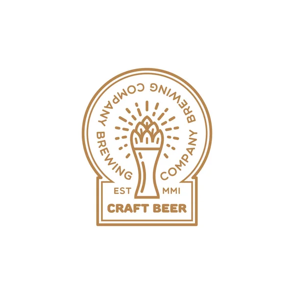 Craft beer logo — Stock Vector