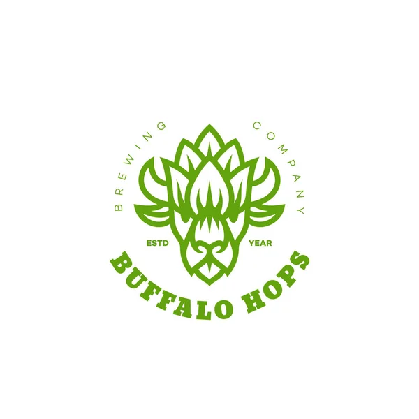 Логотип Buffalo hops — стоковый вектор