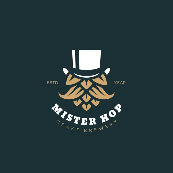 Mister Hop logo — Stock Vector