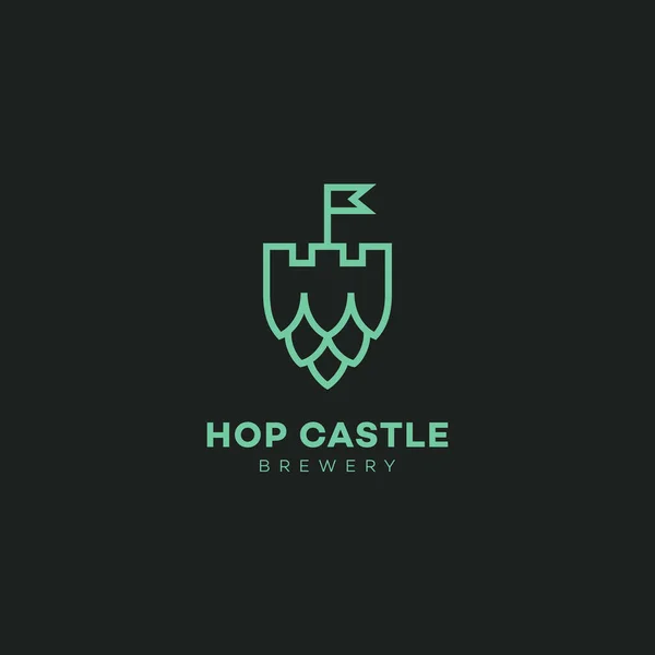 Логотип замку Хоп — стоковий вектор