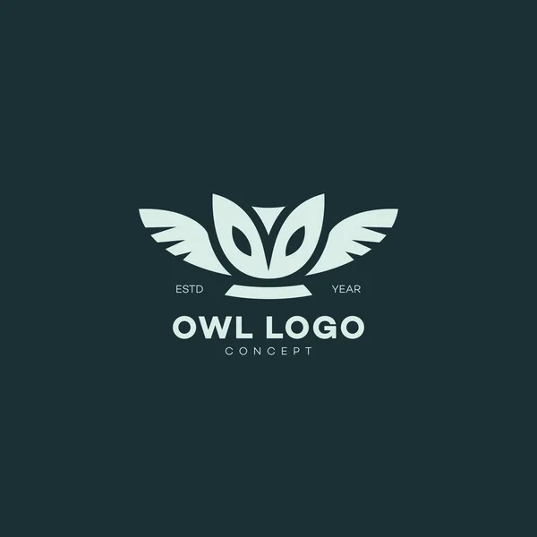 Logotipo del búho granero — Vector de stock