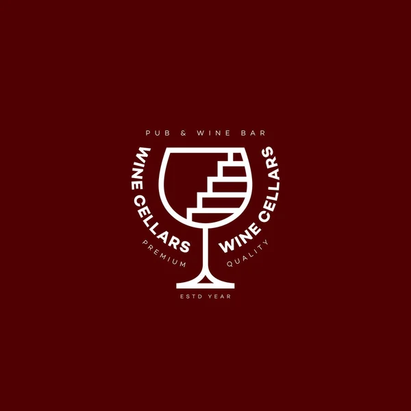 Logo des caves à vin — Image vectorielle