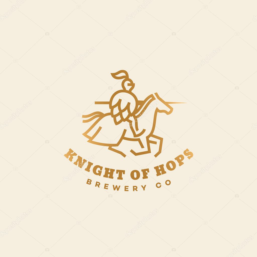 Knight of hops logo