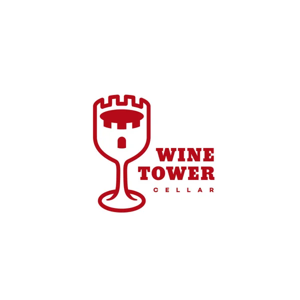 Logo tour de vin — Image vectorielle