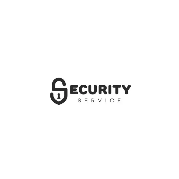 Logo del servicio de seguridad — Vector de stock