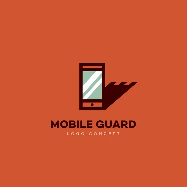 Mobile guard logo — Stock Vector