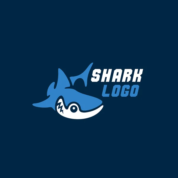 Logo de tiburón — Vector de stock