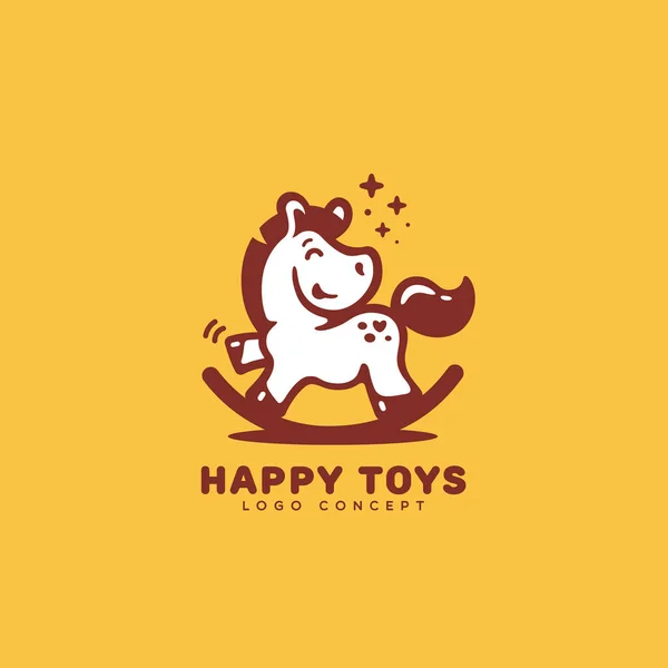 Логотип щасливих іграшок — стоковий вектор