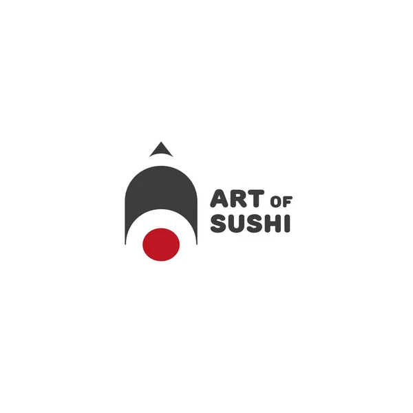 Arte del logo del sushi — Vettoriale Stock