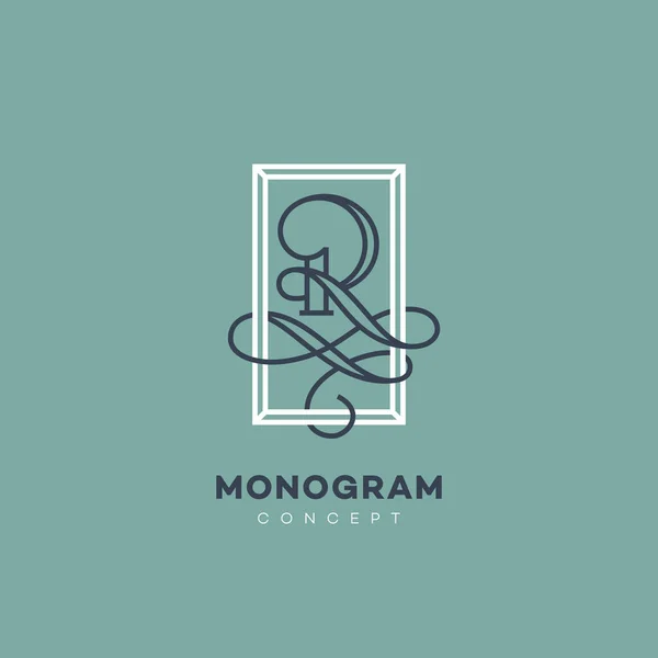 Monogram r — Stok Vektör