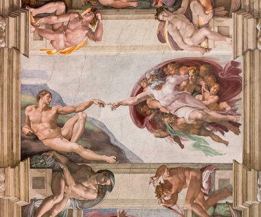 Sistine Şapeli 'nin tavan resmi..