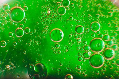 Evren ya da gezegenler kozmik soyut bir psikedelik arka plandır. Soyut atom molekül yapısı. Kabarcık. Havadan ya da moleküllerden makro çekim. Biyoloji, fizik veya kimya soyut