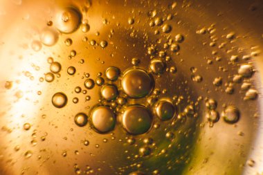 Evren ya da gezegenler kozmik soyut bir psikedelik arka plandır. Soyut atom molekül yapısı. Kabarcık. Havadan ya da moleküllerden makro çekim. Biyoloji, fizik veya kimya soyut