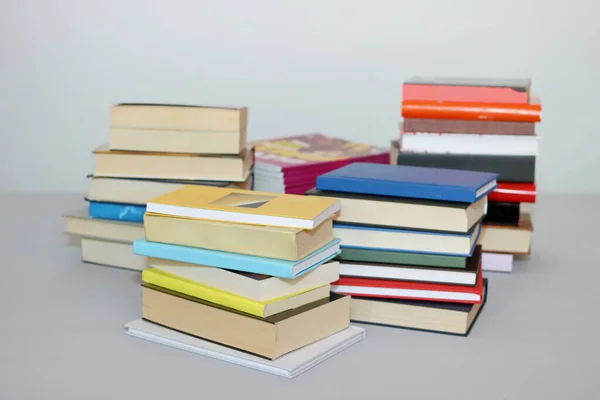 Stack Books White Background — Stock Photo, Image