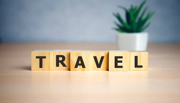 Seyahat - tahta küplerle seyahat etmek, gezmek, tatil ve tatiller için tabela serisi. Turizm ve seyahat acenteleri için tasarım şablonu.