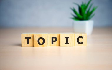 Ahşap arka plan ve iş konseptiyle ilgili kelime engeli