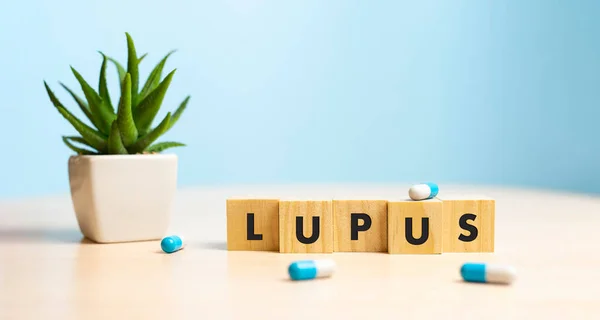 Bloque Madera Palabra Lupus Concepto Médico —  Fotos de Stock