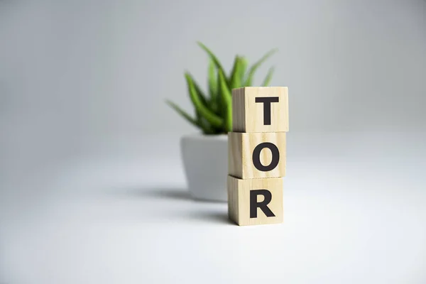 Término Acrónimo Comercial Tor Terms Reference Business Concept — Foto de Stock