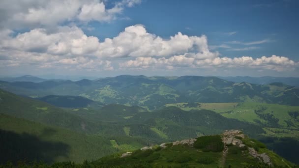 Zeitraffer Den Karpatischen Bergen — Stockvideo