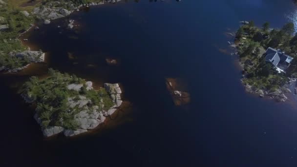 Aerial View Beautiful Nature Norway — Stock Video