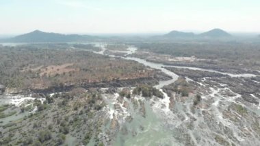 Don Det ve Laos 'taki 4000 adanın üzerinde uçuyordu.