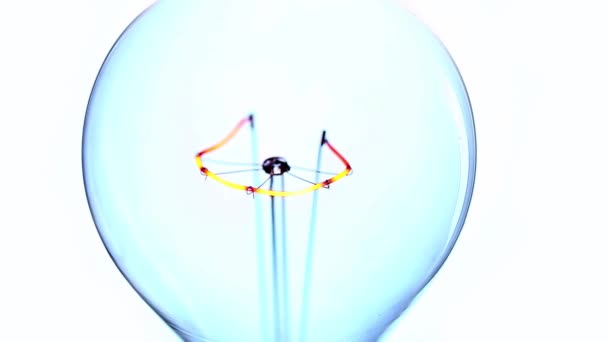 Vidéo de la lampe à incandescence Filament, Allumer-éteindre  