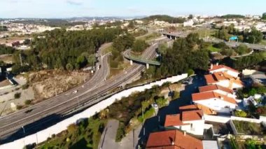 Otobanda Araç Trafiği, Portekiz, Porto şehrinin Hava Görüntüleri 