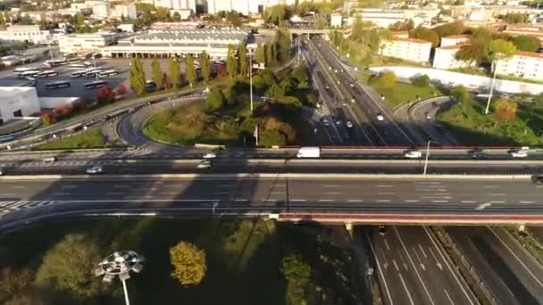 城市交通肇事空难 — 图库视频影像