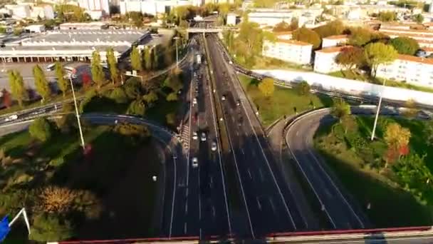 Nagranie Wideo Busy Road Interchange — Wideo stockowe