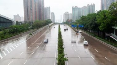 Shenzhen Arabaları Futian Bölgesi Yolu 'nda