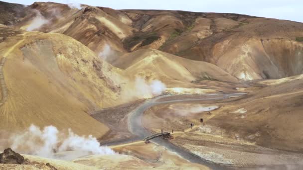 Відео Геотермальної Зони Керлінгарфйолл — стокове відео
