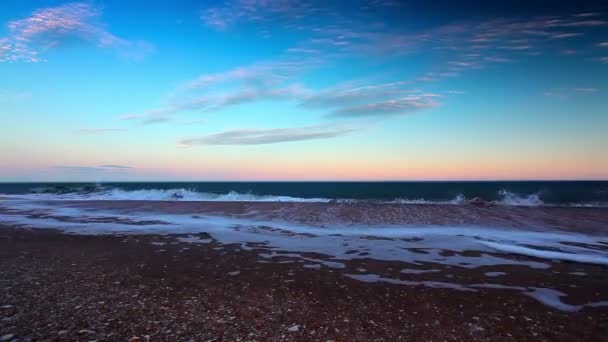 Wideo Morskiego Krajobrazu Zachody Słońca — Wideo stockowe