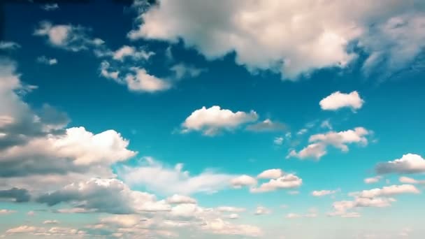 Himmel Und Wolken Hintergrund Des Sonnenuntergangs — Stockvideo