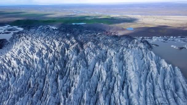 Zlanda Svnafellsjkull Buzulu — Stok video