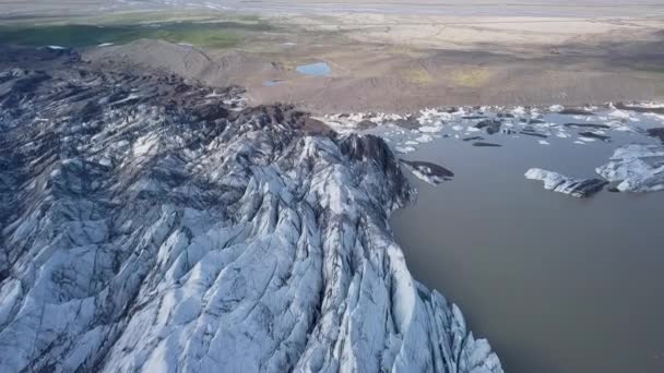 Ледник Свяфельсджкулл Исландии — стоковое видео