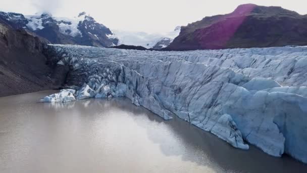 Ledovec Svnafellsjkull Islandu — Stock video
