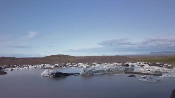 Ледник Свяфельсджкулл Исландии — стоковое видео