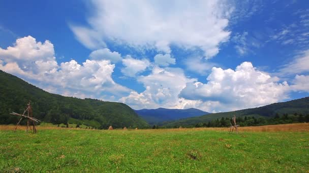 Mountains Cloudy Sky — Stock Video