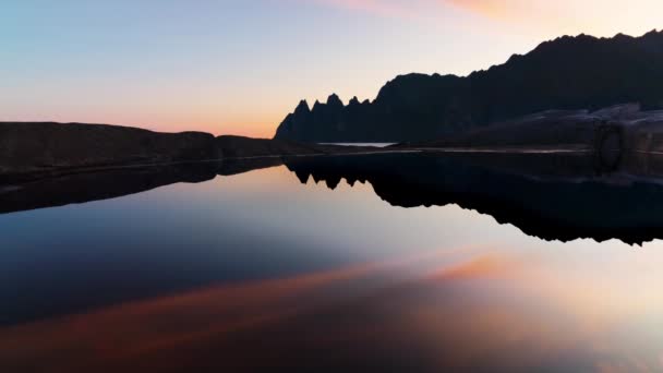 Timelapse Norwegii Piękne Miejsca Zwiedzanie Zachód Słońca Wschód Słońca Krajobrazy — Wideo stockowe