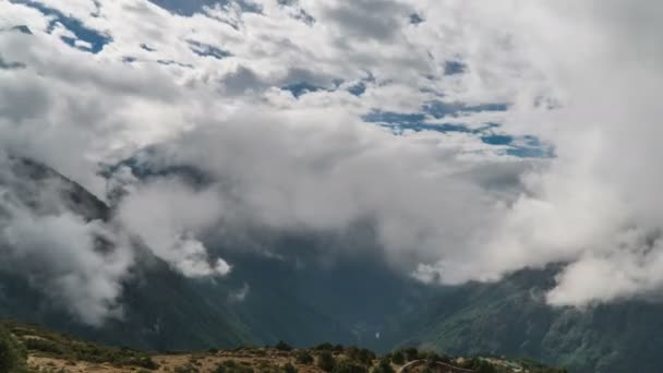 Pohyb Mraků Nad Highland Valley — Stock video