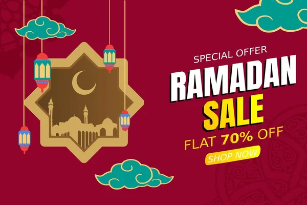 Ramadan Eladó Design Vektor Illusztráció — Stock Vector