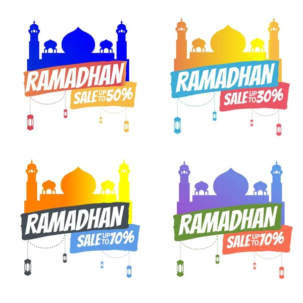 Vektorová Ilustrace Pro Prodej Ramadánu — Stockový vektor