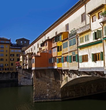 Floransa, İtalya 'da Ponte vecchio manzarası