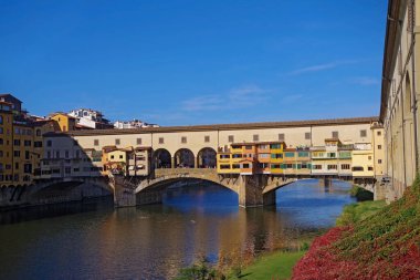 Floransa, İtalya 'da Ponte vecchio manzarası